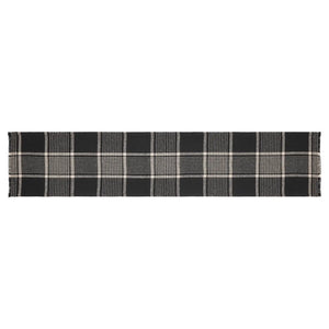 Eston Black Tan Plaid Runner 12x60