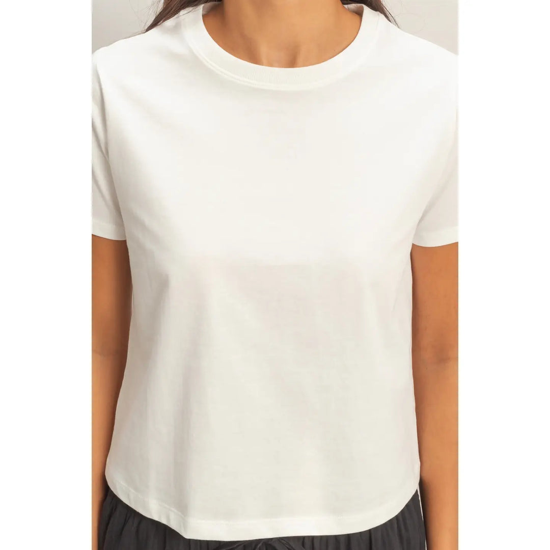 Crew Neck Cotton T-Shirt