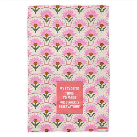 Waffle Weave Kitchen Towel - Reservations