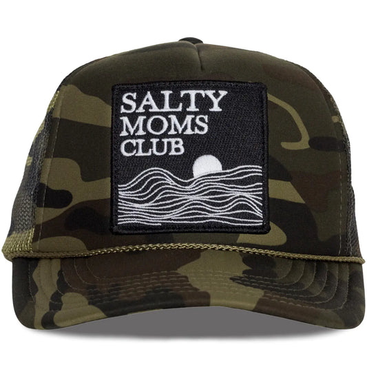 Salty Moms Trucker Hat in Camo