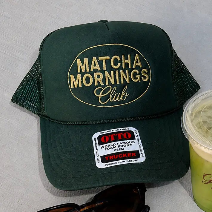 Matcha Mornings Club Foam Trucker