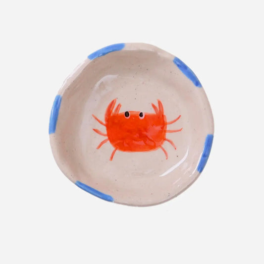 Small Crab Trinket Tray-Trinket Dish-Ceramic Tasting Bowl