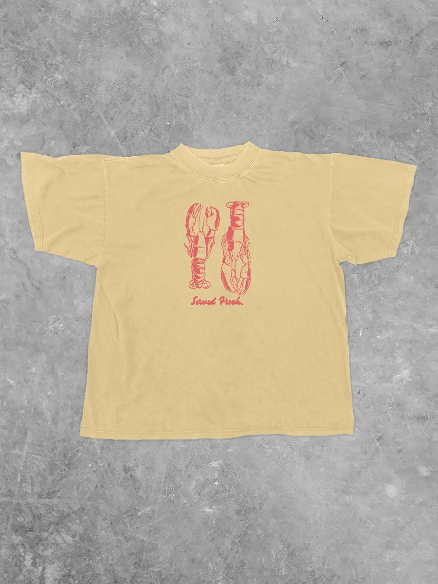 Served Fresh, Lobsters Comfort Colors Cotton Tshirt