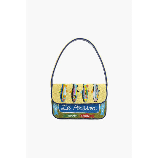 Fish Tales Beaded Shoulder Bag