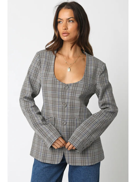 Mylie Gingham Jacket