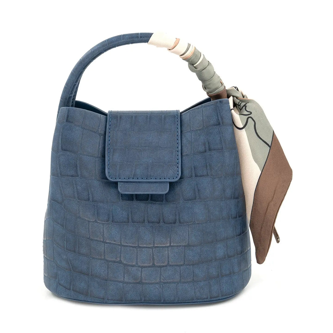 Navy Mini Bucket Bag