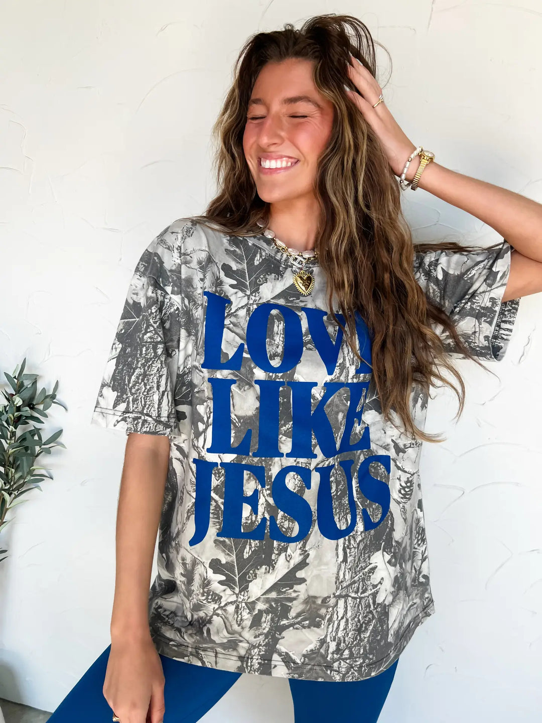 Love Like Jesus - Camo Graphic Tee