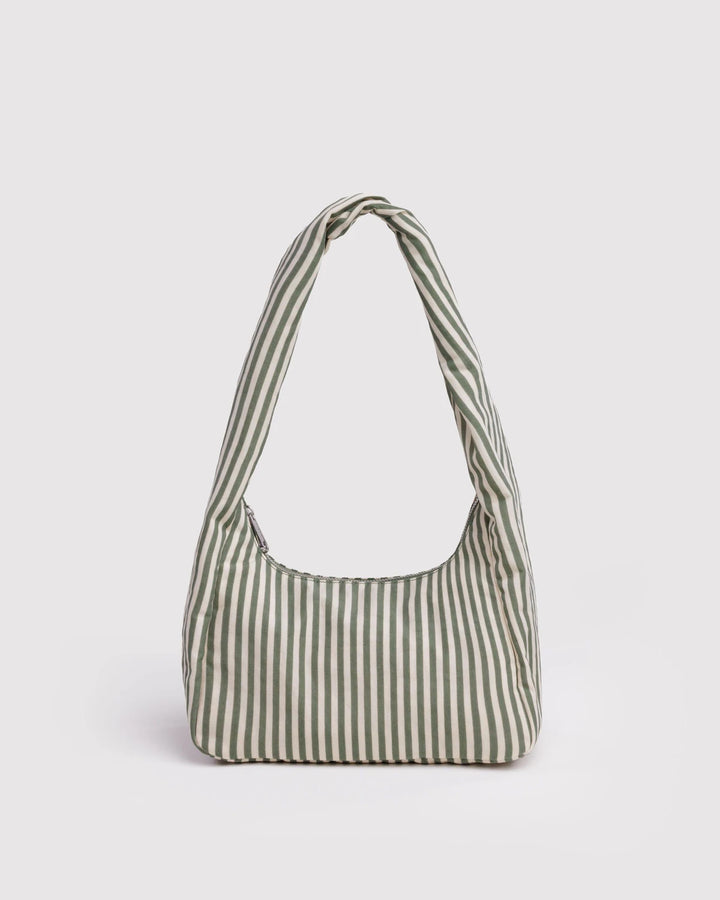 Small Nylon Meringue Bag - Sage Stripe Baggu