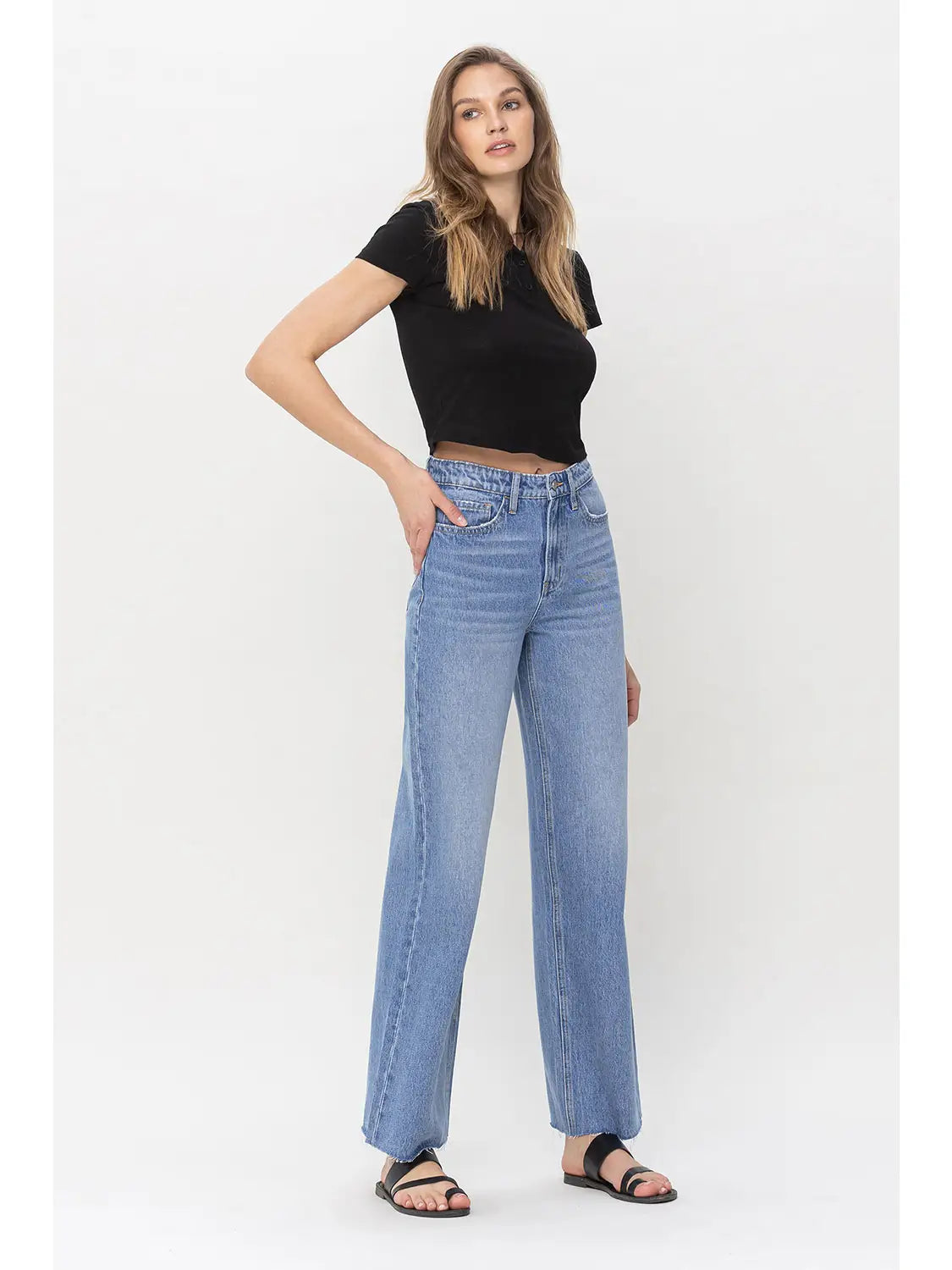 90's Vintage Super High Rise Loose Jeans