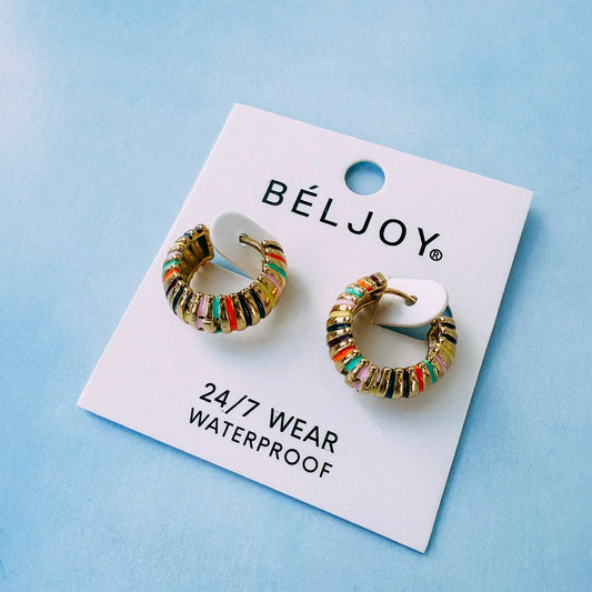 Elly Colorful Hoop Earrings