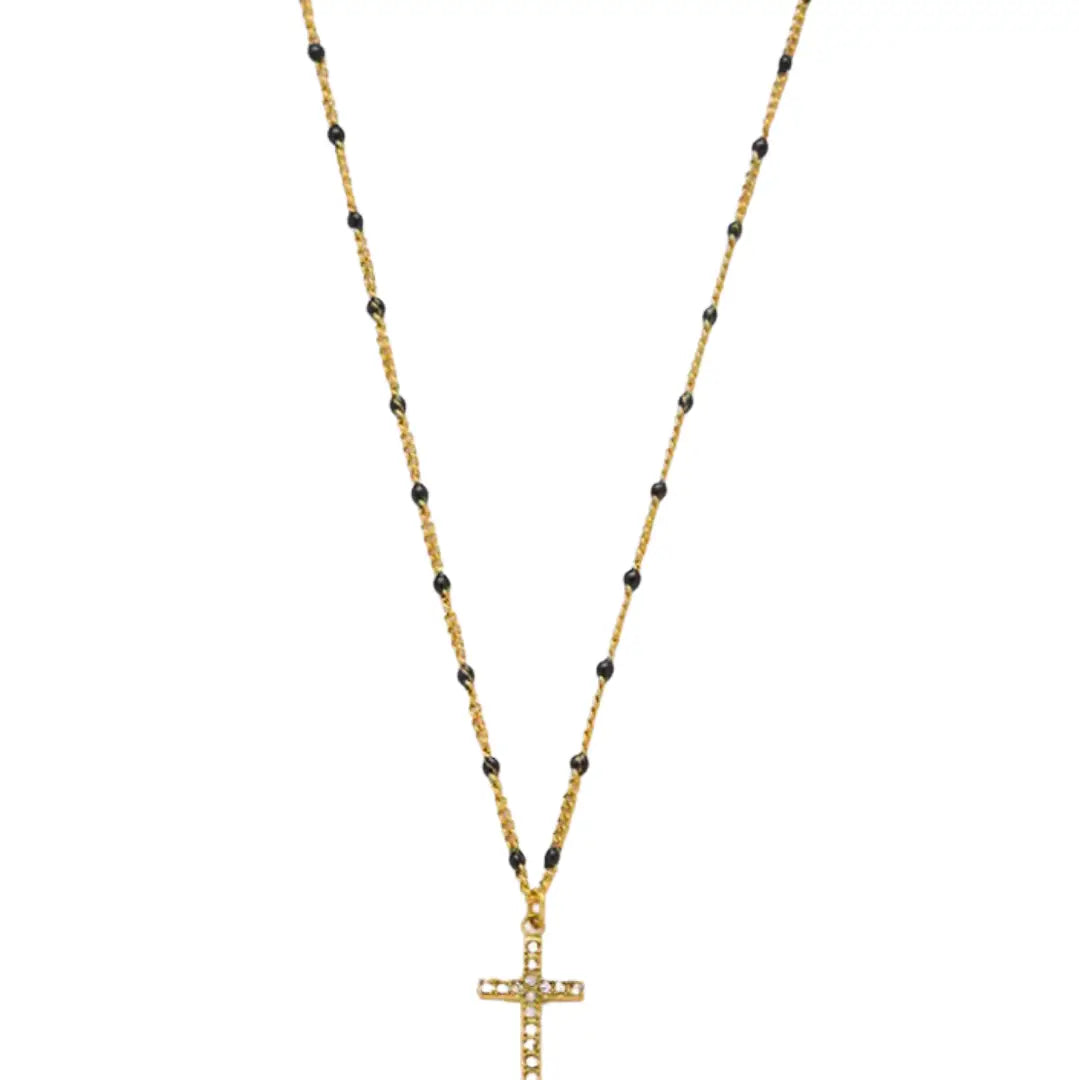 Pasadena Cross Necklace : Hypoallergenic and Water Resistant