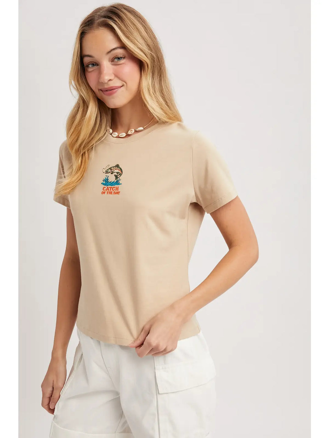 Catch of the Day Embroidered Tee
