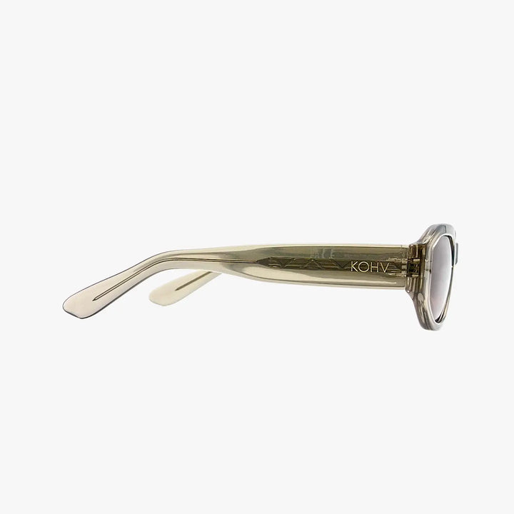 Bea Crystal Taupe Polarized Geometric Fashion Sunglasses