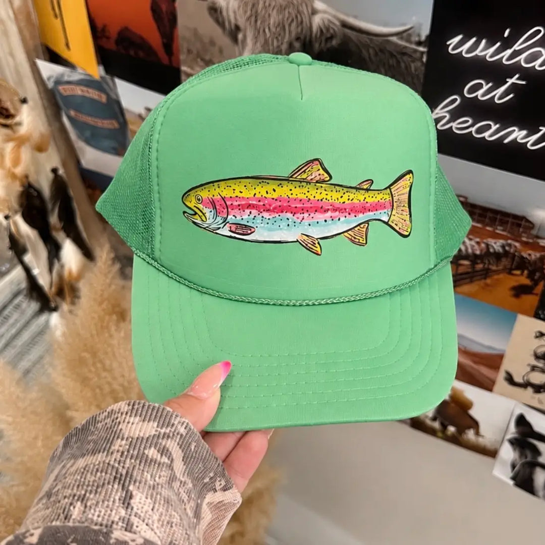 Trout - Cactus Green Foam Trucker Cap