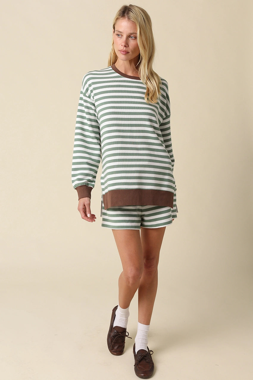 Averil Striped Lounge Top