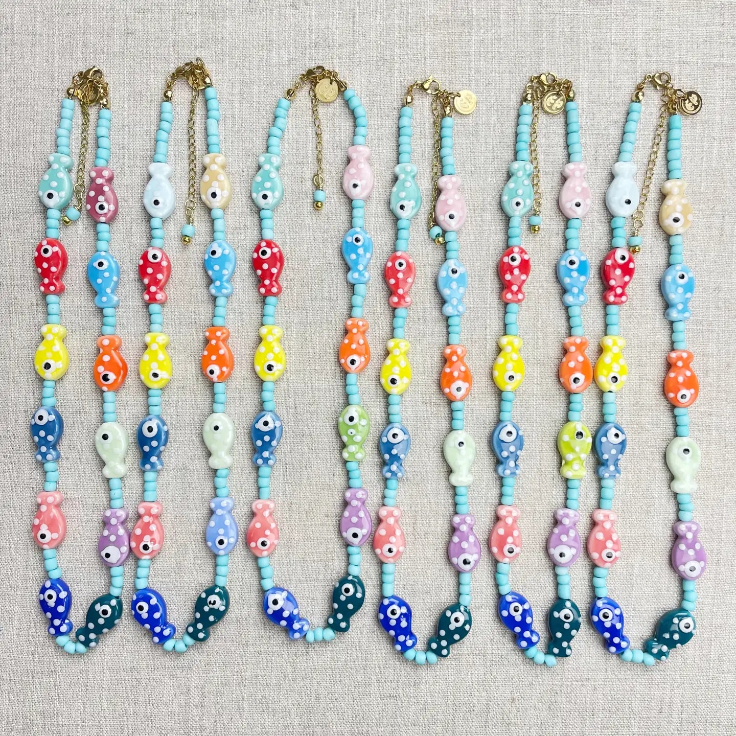 Fish in the Sea Beaded Necklace