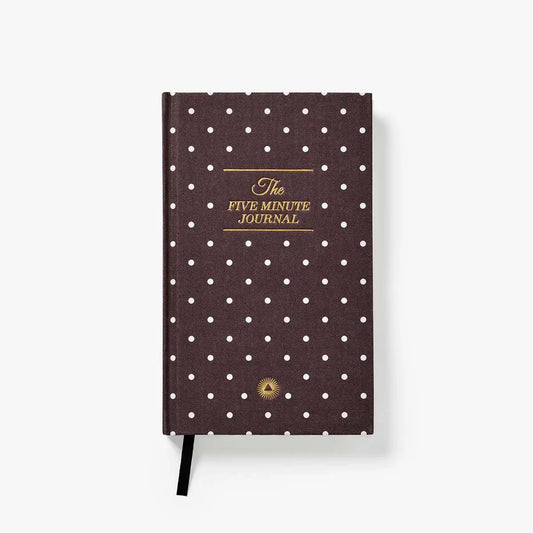 The Five Minute Journal Mocha Polka Dot | Exclusive Print