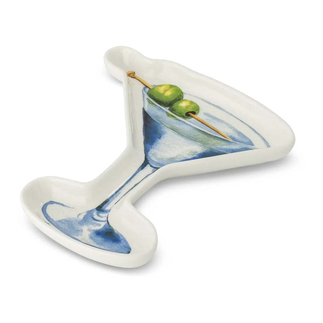 Martini Ceramic Cocktail Spoon Rest