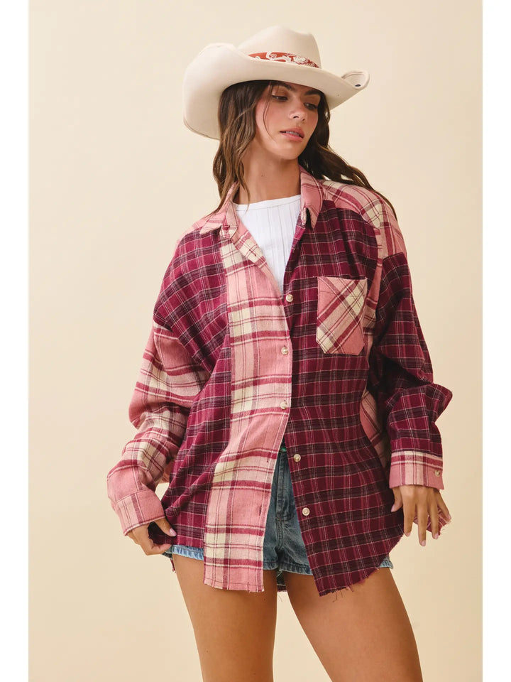Kambrie Plaid Flannel Shirt