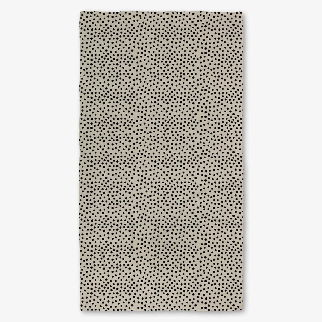 Dotty Tan Geometry Luxe Bath Towel