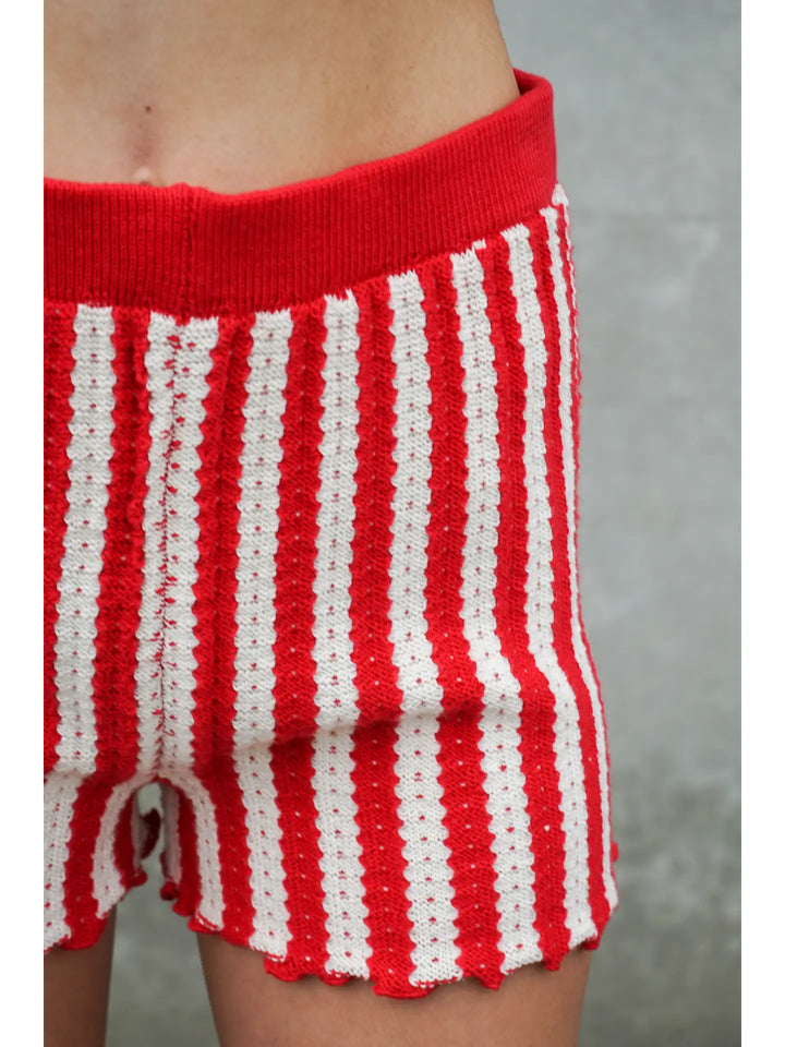 Coastal Stripe Knit Shorts