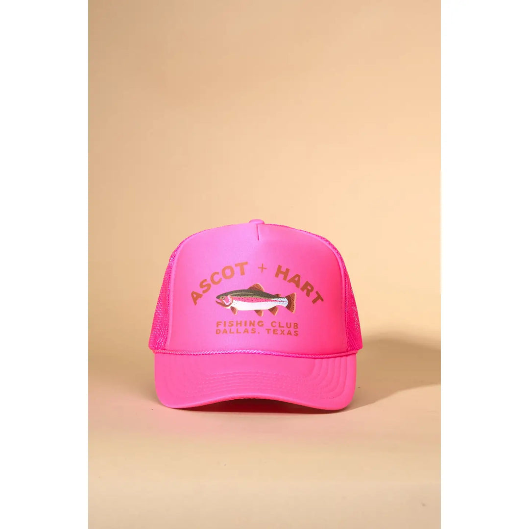 Pink A+H Fishing Club Trucker