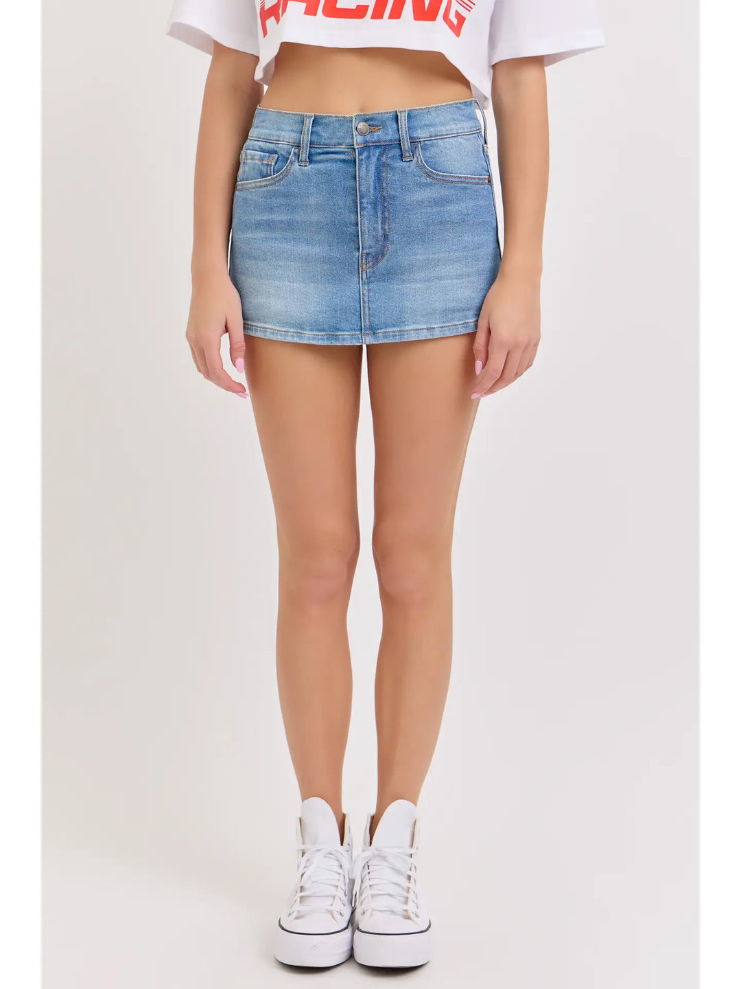 Mid Waisted Mini Skort