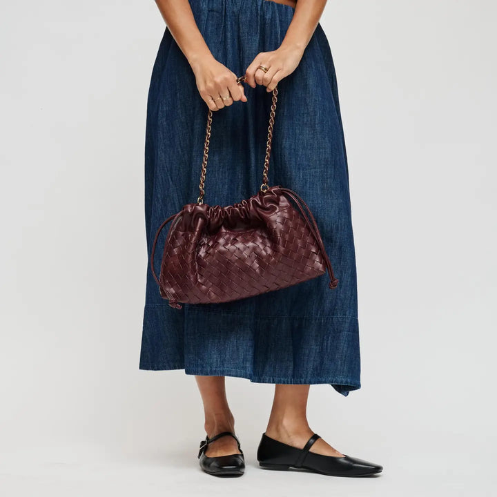 Burgundy Sawyer Shoulder Bag