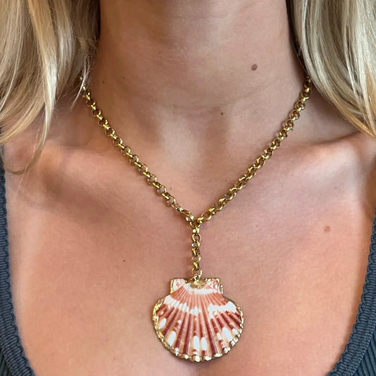 Seashell Lariat Necklace
