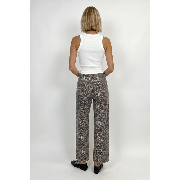 Leopard Cotton Pants