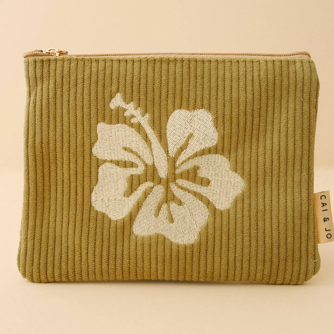 Corduroy Pouch in Olive