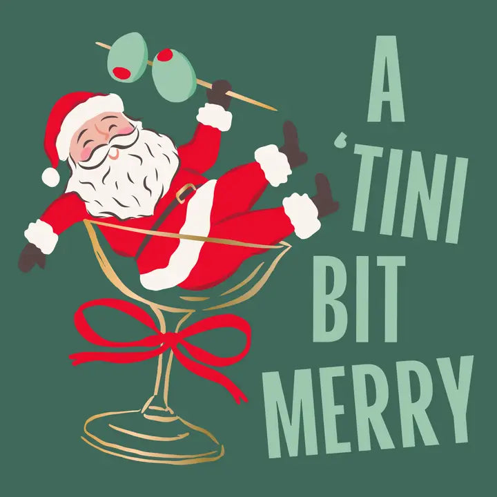 A Tini Bit Merry Cocktail Napkins