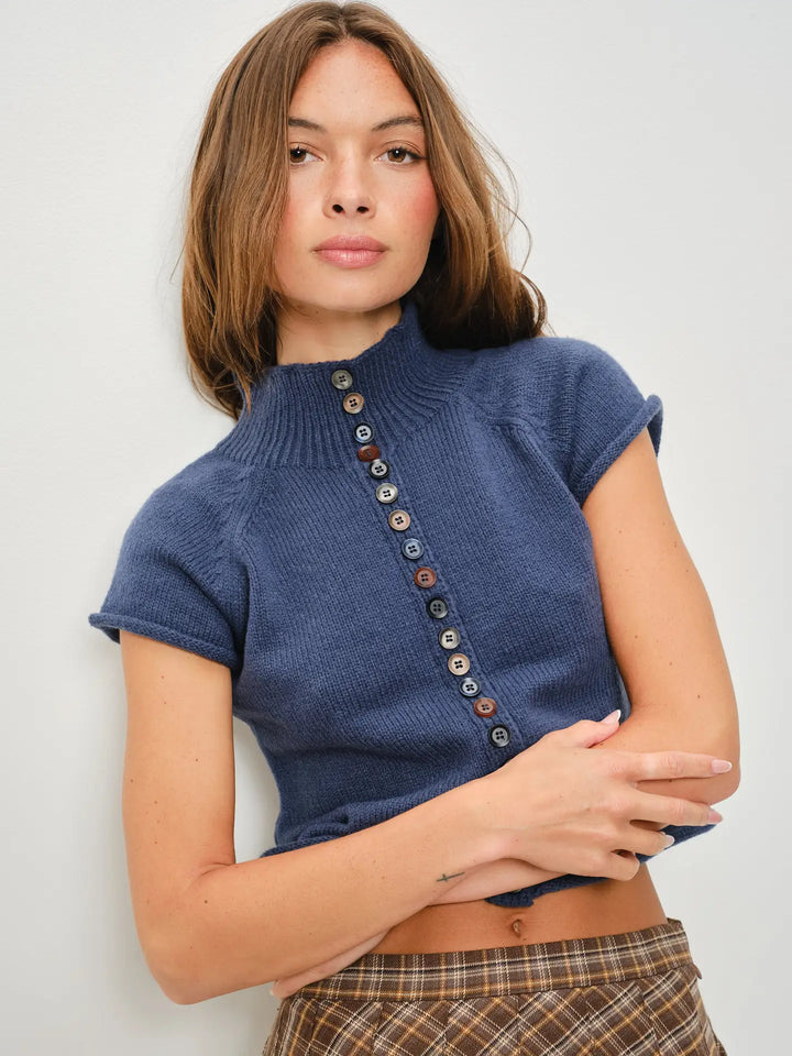 Jenna Button Up Knit Top