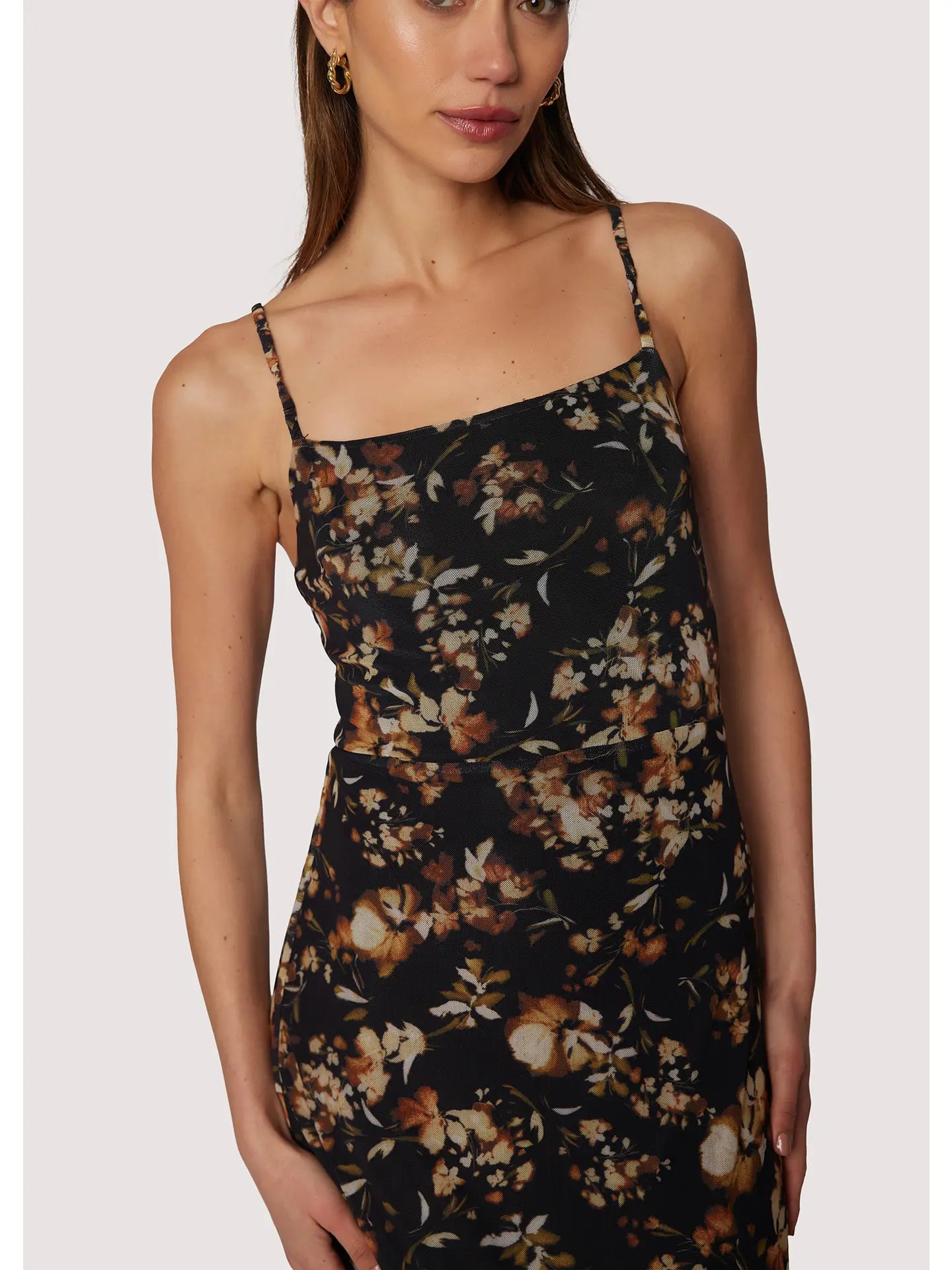 Moonlit Meadow Maxi Dress - Power Mesh