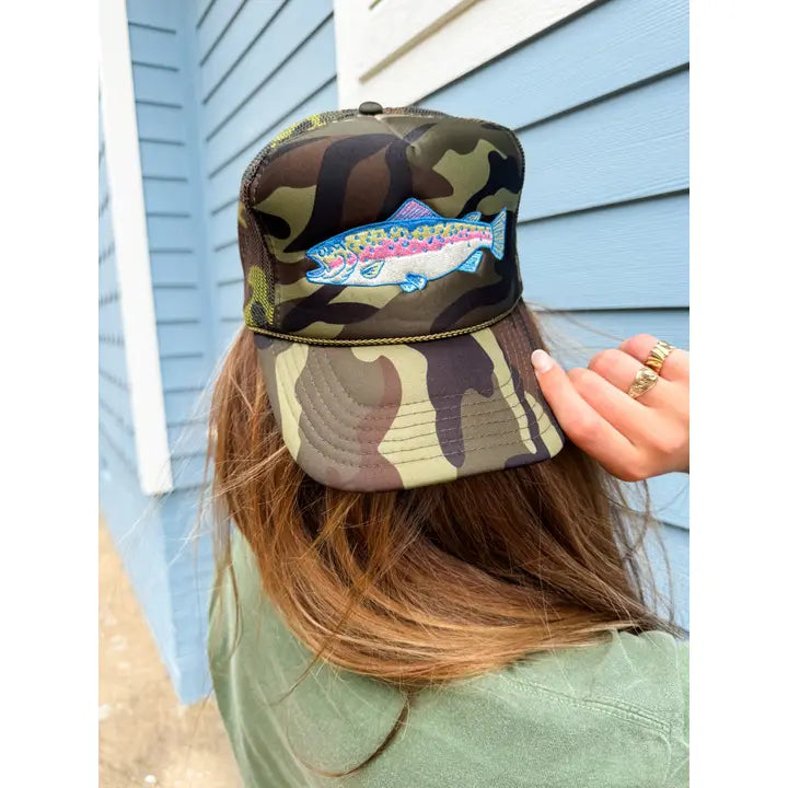 Trout Camo Foam Trucker