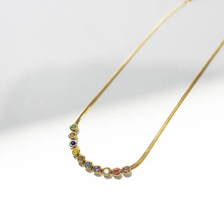 Jovie Colorful Crystal Necklace