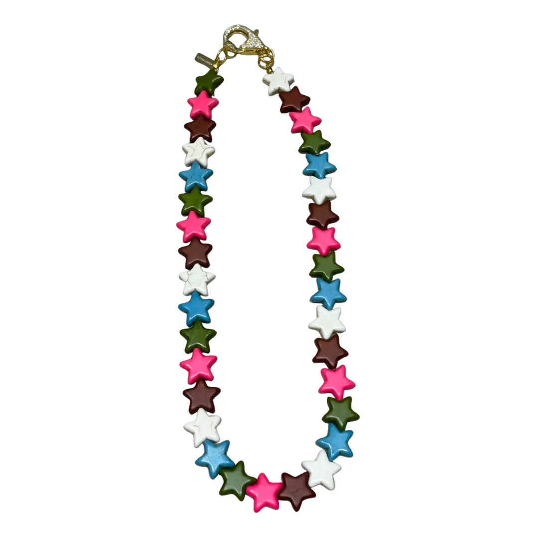 Small Star Necklace - Fall Mix