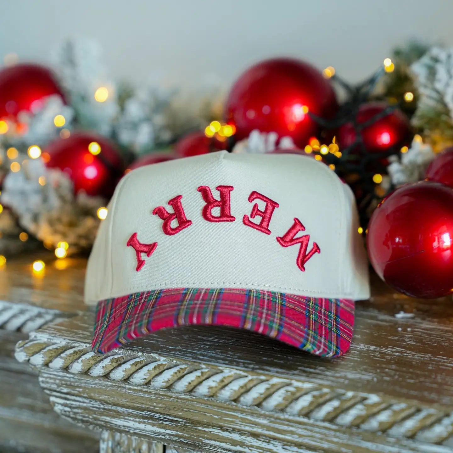 Upside Down Merry Canvas Cap