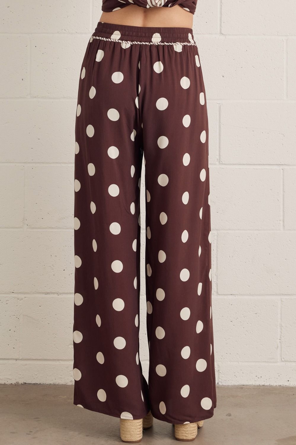 Polka Dot Wide Leg Pants