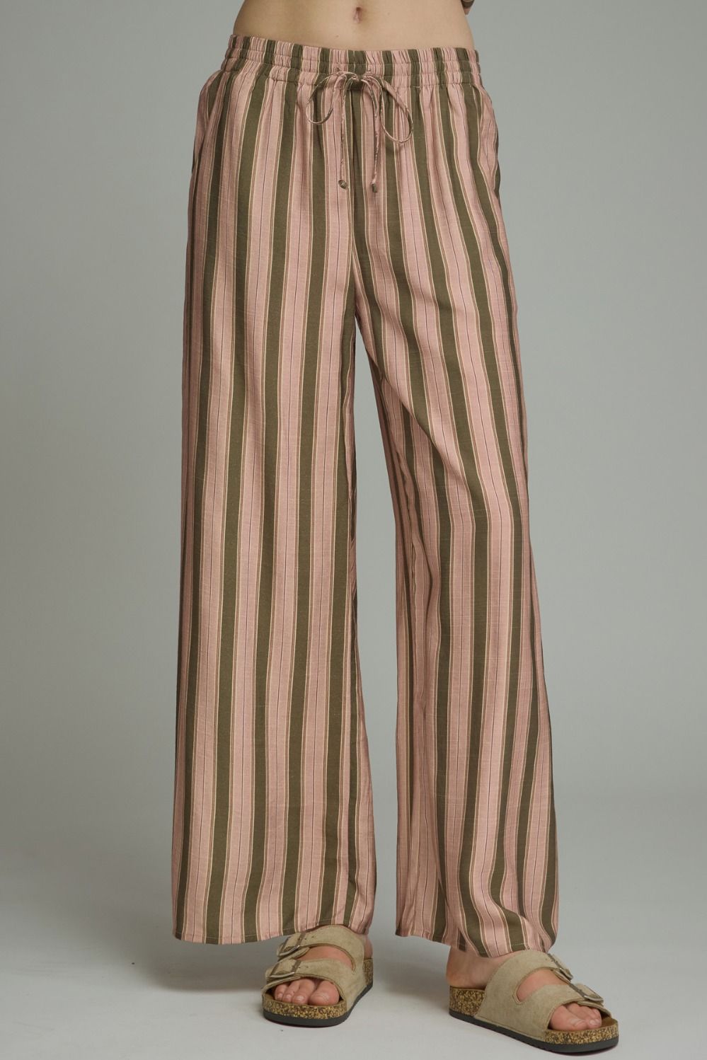 Strawberry Kiwi Striped Pants