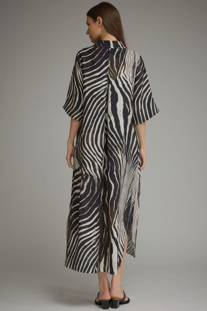 Wild Side Zebra Print Maxi Dress