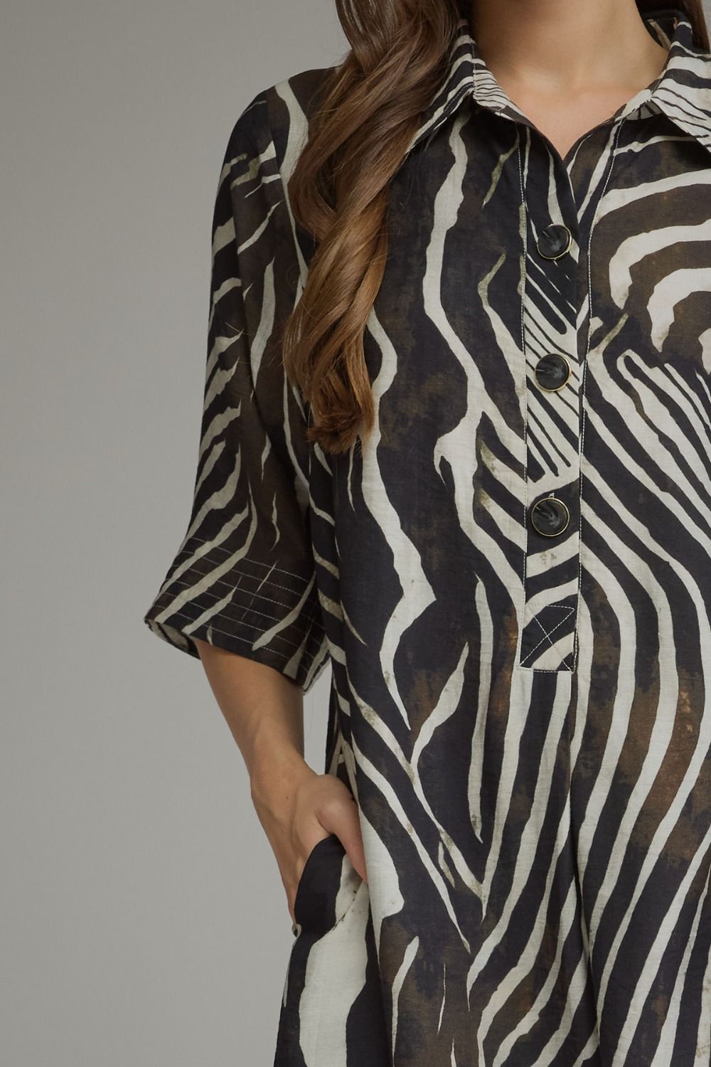 Wild Side Zebra Print Maxi Dress