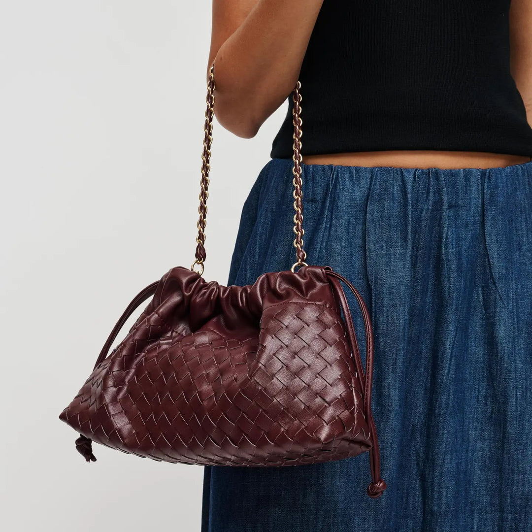 Burgundy Sawyer Shoulder Bag