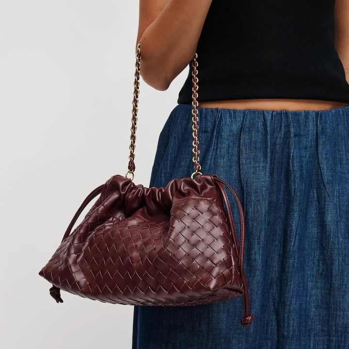 Burgundy Sawyer Shoulder Bag
