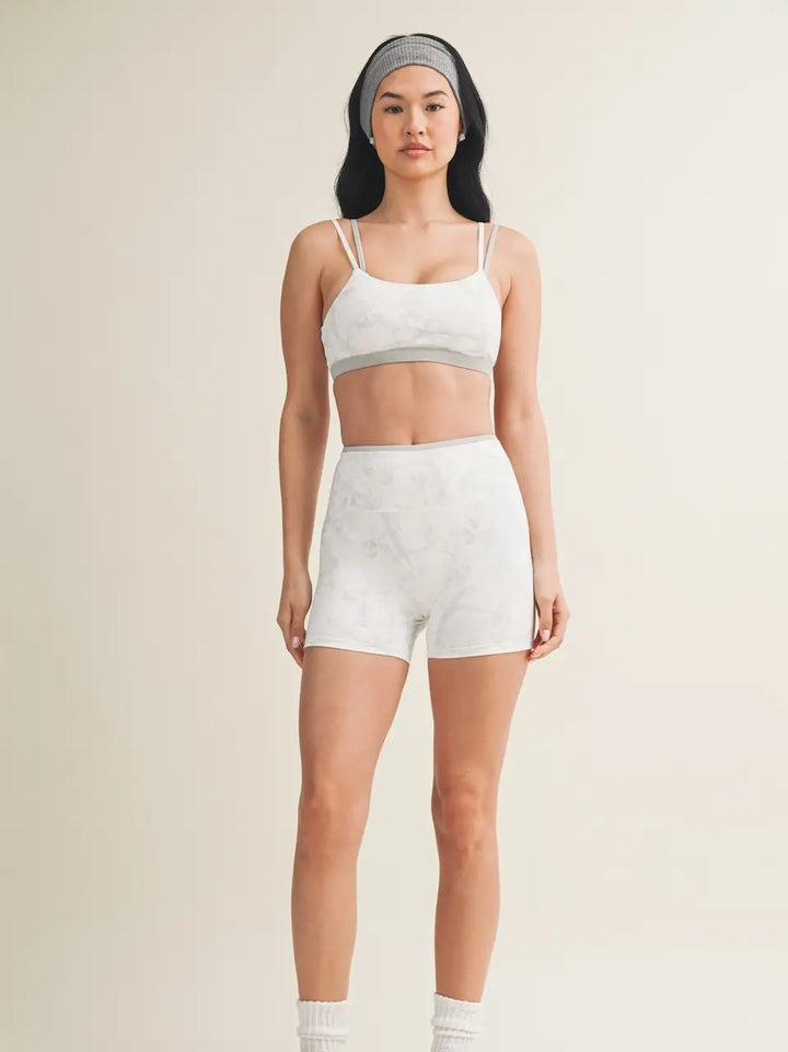 Camo Print Double Layered Sports Bra