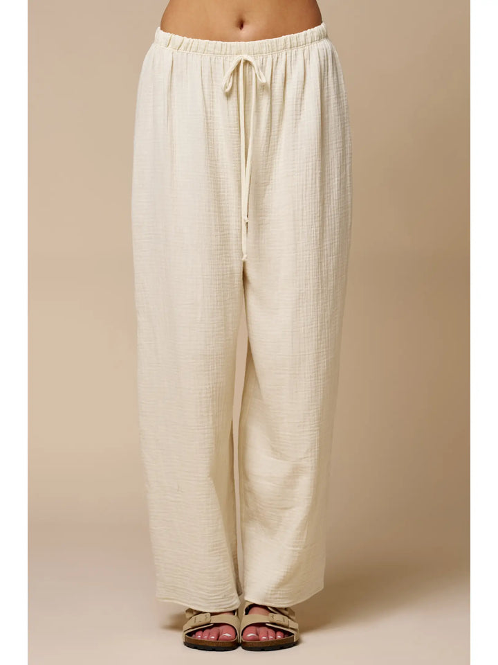 Cotton Gauze Palazzo Pants