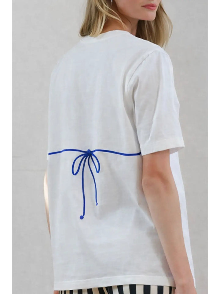 Blue Caviar Print Bikini Graphic Tee
