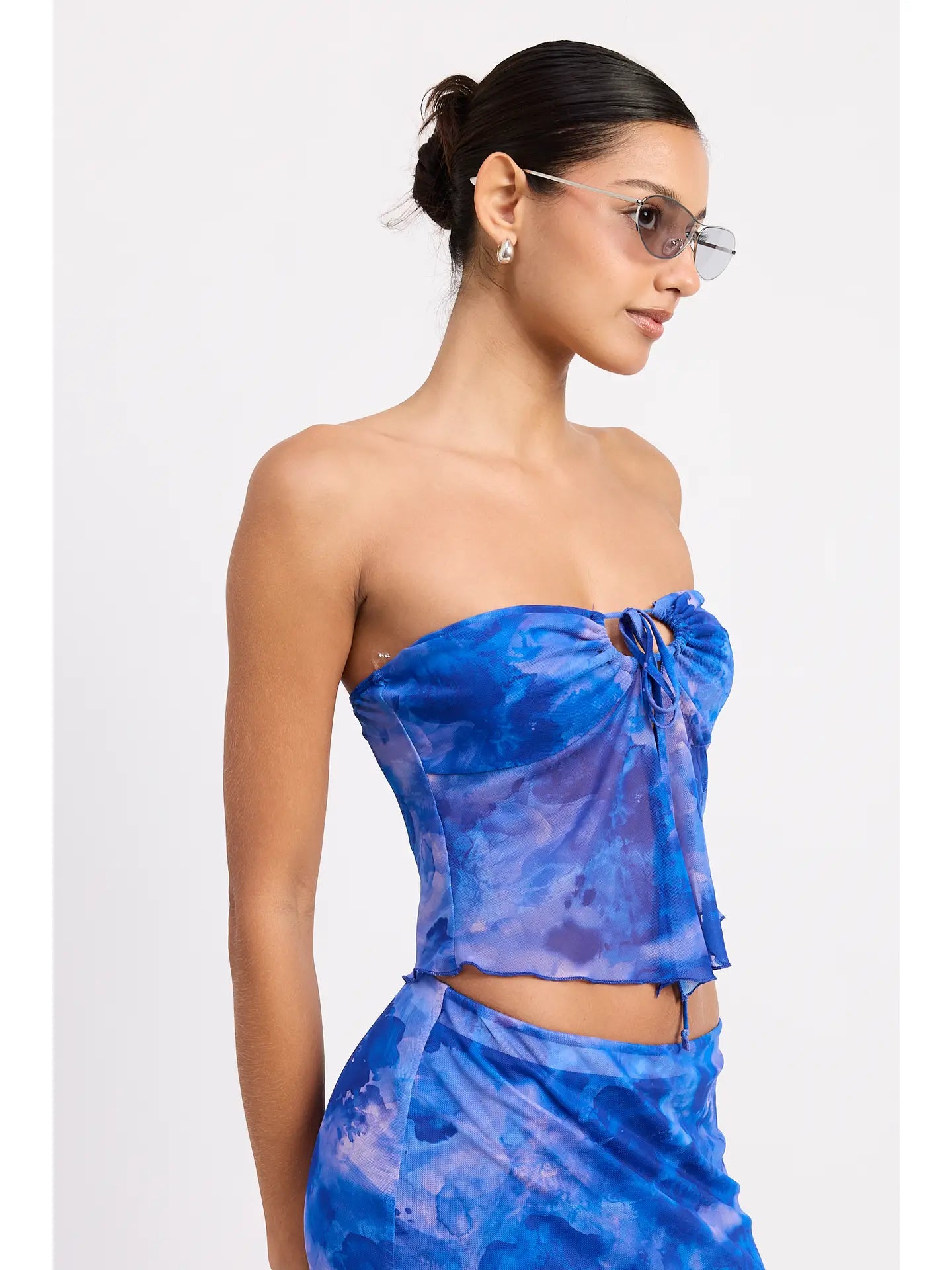 Fly Away Strapless Top with Ruched Front