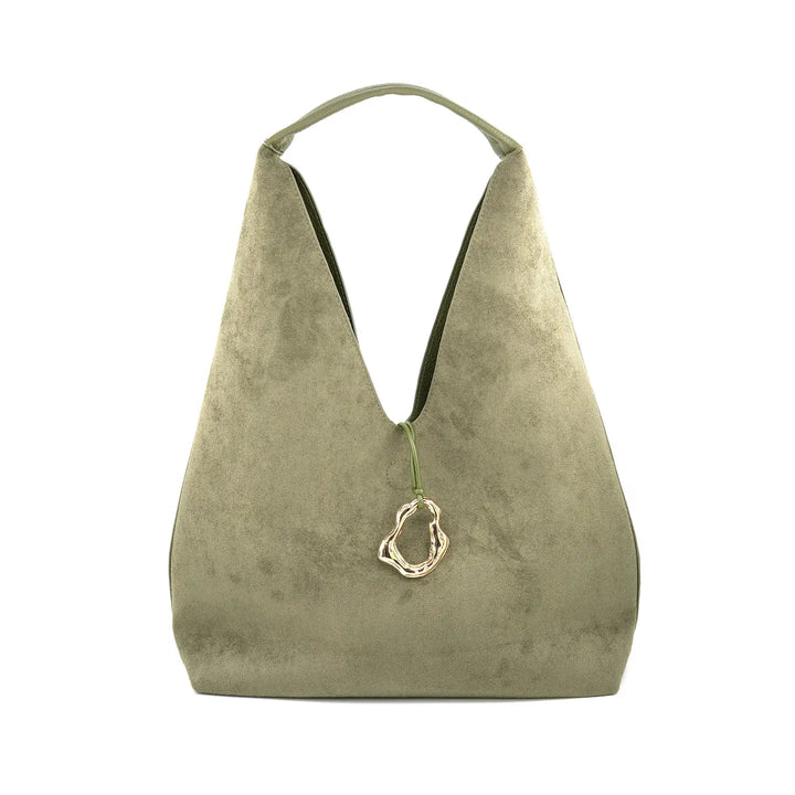 Olive Reversible Hobo Bag