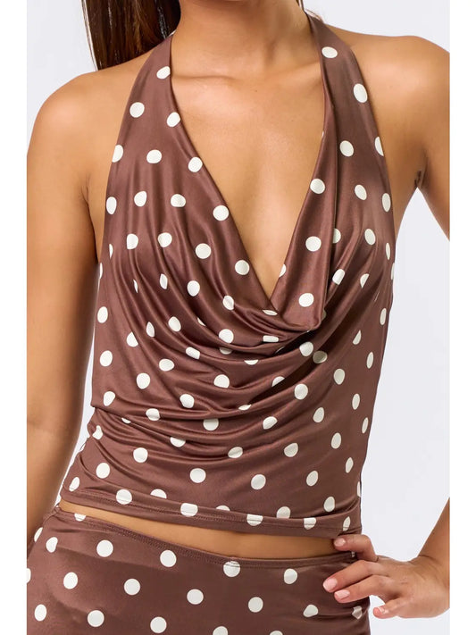 Polka Dot Halter Top